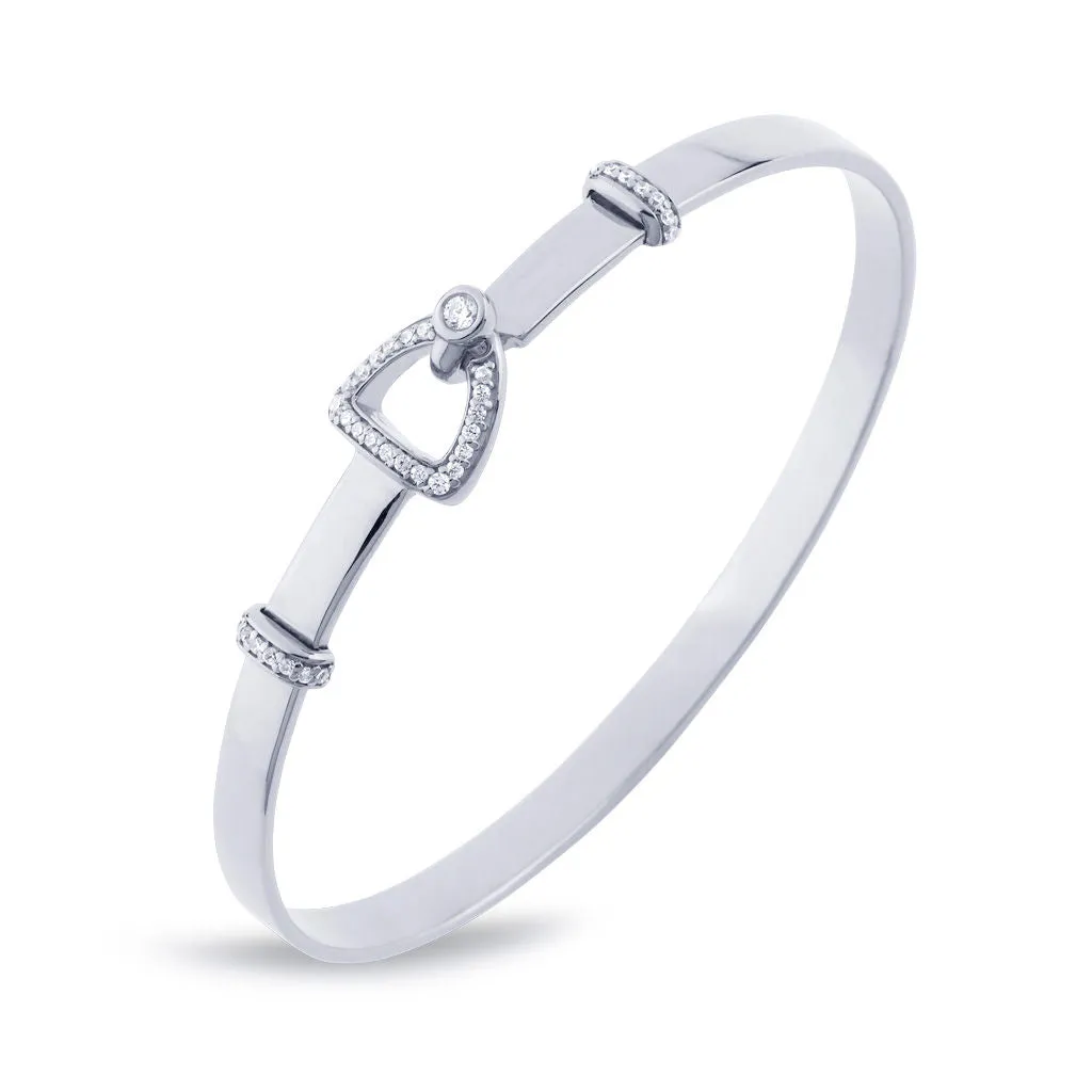 Fiontini 18K Whitegold Bangle w. 37 Diamonds
