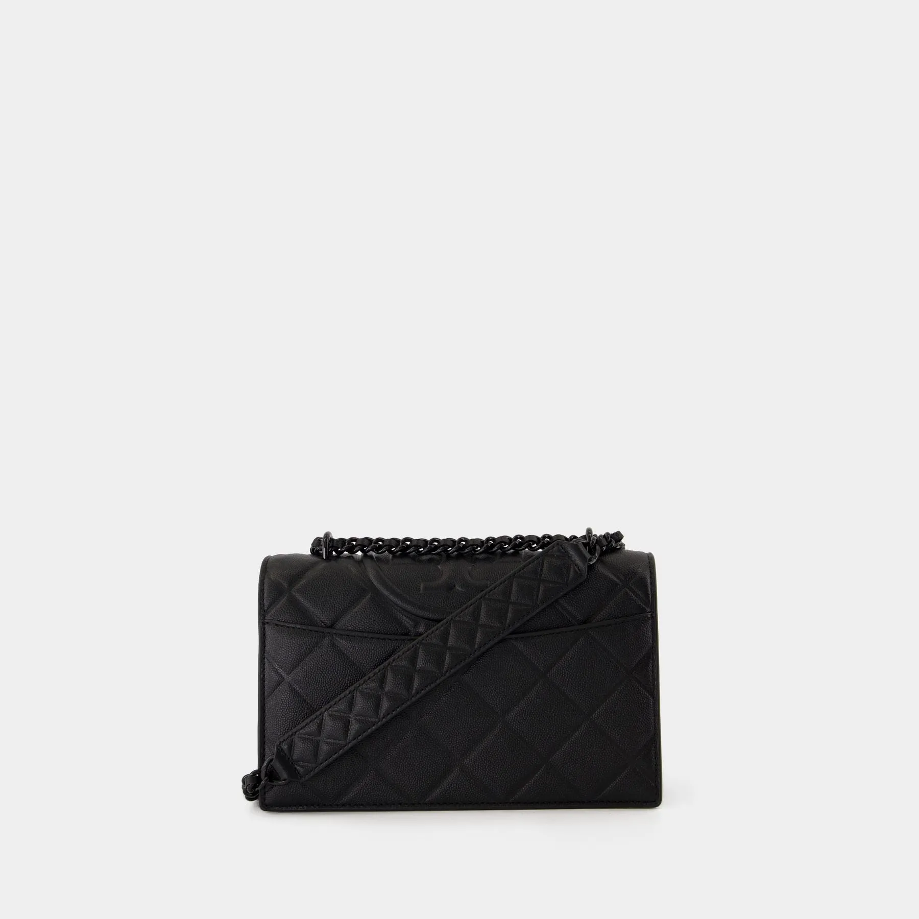 Fleming Soft Small Convertible Bag - Tory Burch - Leather - Black