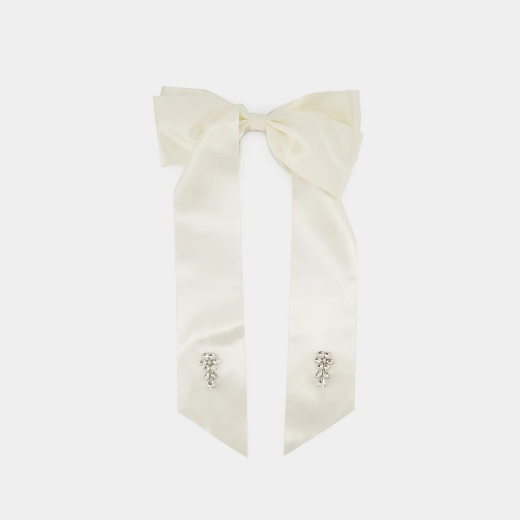Flower Bow Hair Clip - Simone Rocha - Polyester - Ivory