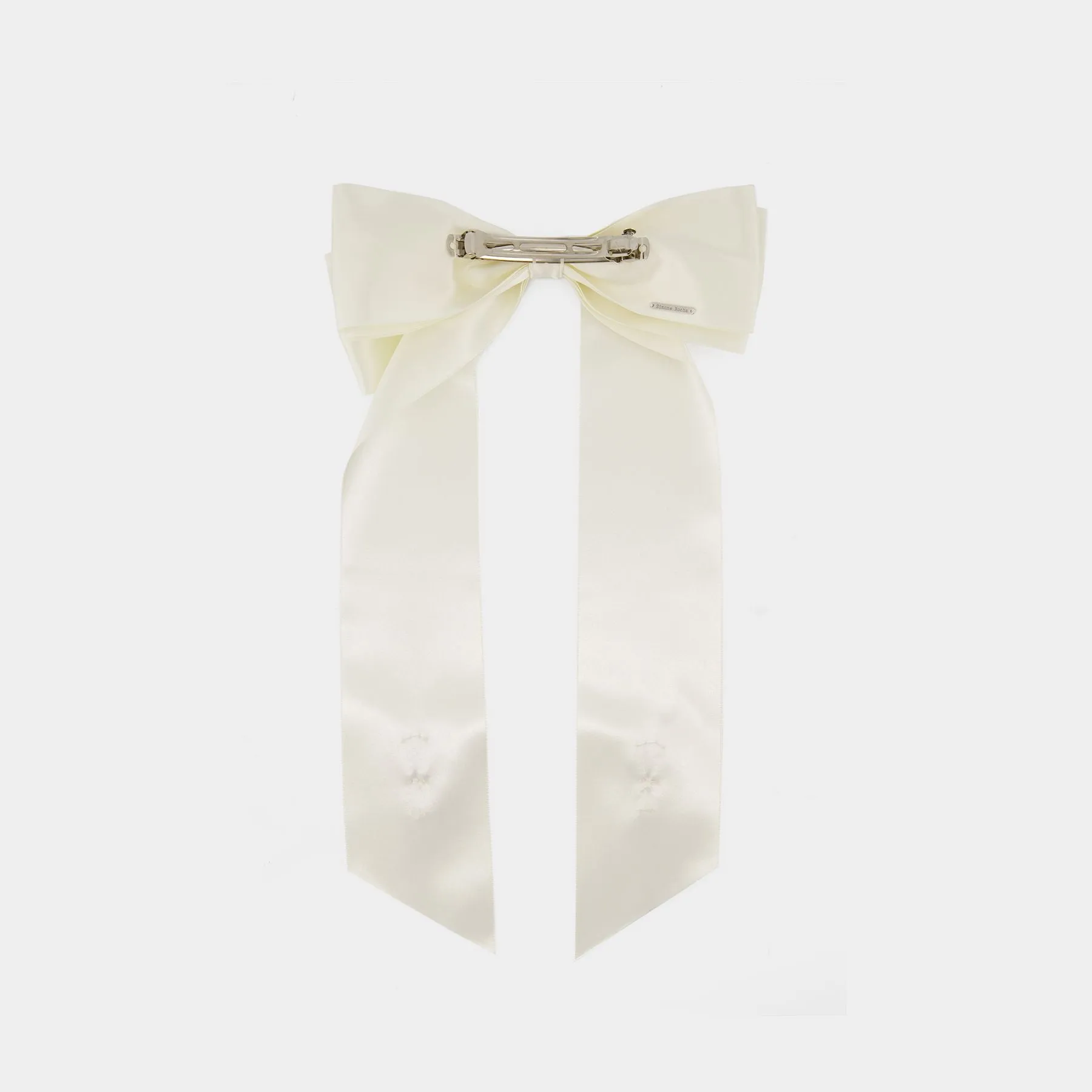 Flower Bow Hair Clip - Simone Rocha - Polyester - Ivory