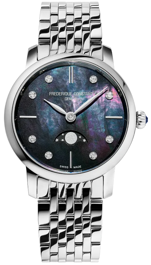 Frederique Constant Classic Slimline Moonphase Ladies Watch