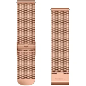 Garmin Quick Release Band Rose Gold Milanese Band with 18K Rose Gold PVD Hardware 010-12924-24