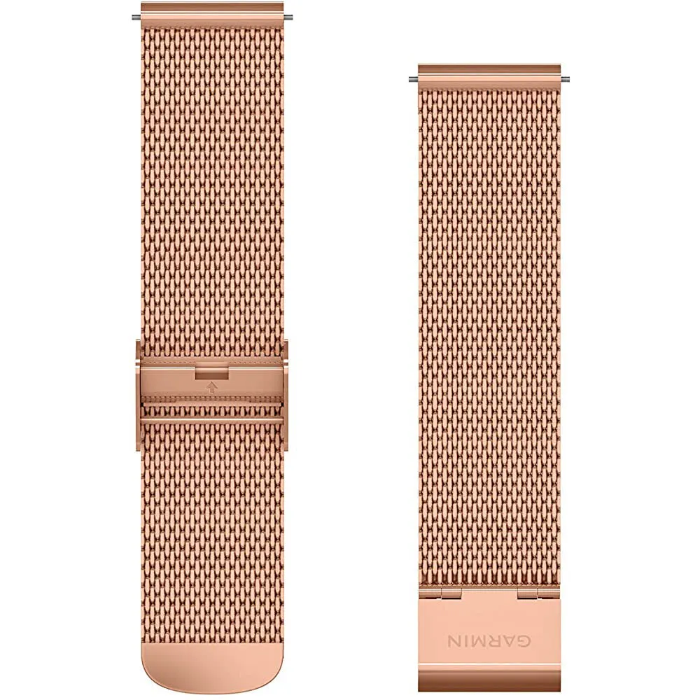 Garmin Quick Release Band Rose Gold Milanese Band with 18K Rose Gold PVD Hardware 010-12924-24