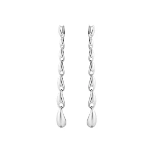 Georg Jensen Reflect Sterling Silver Extra Long Earrings