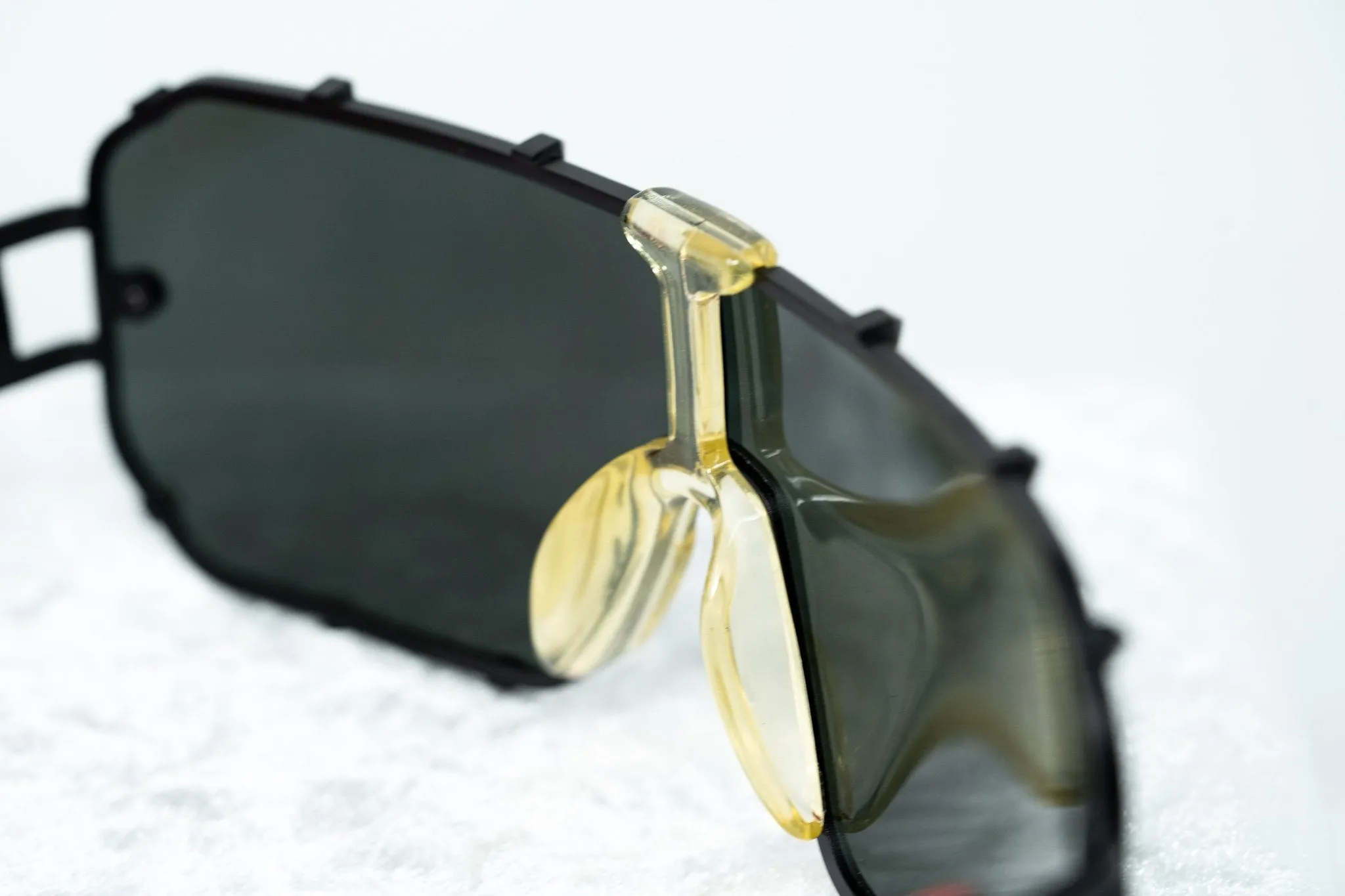 Giles Deacon Sunglasses Shield Red and Dark Grey