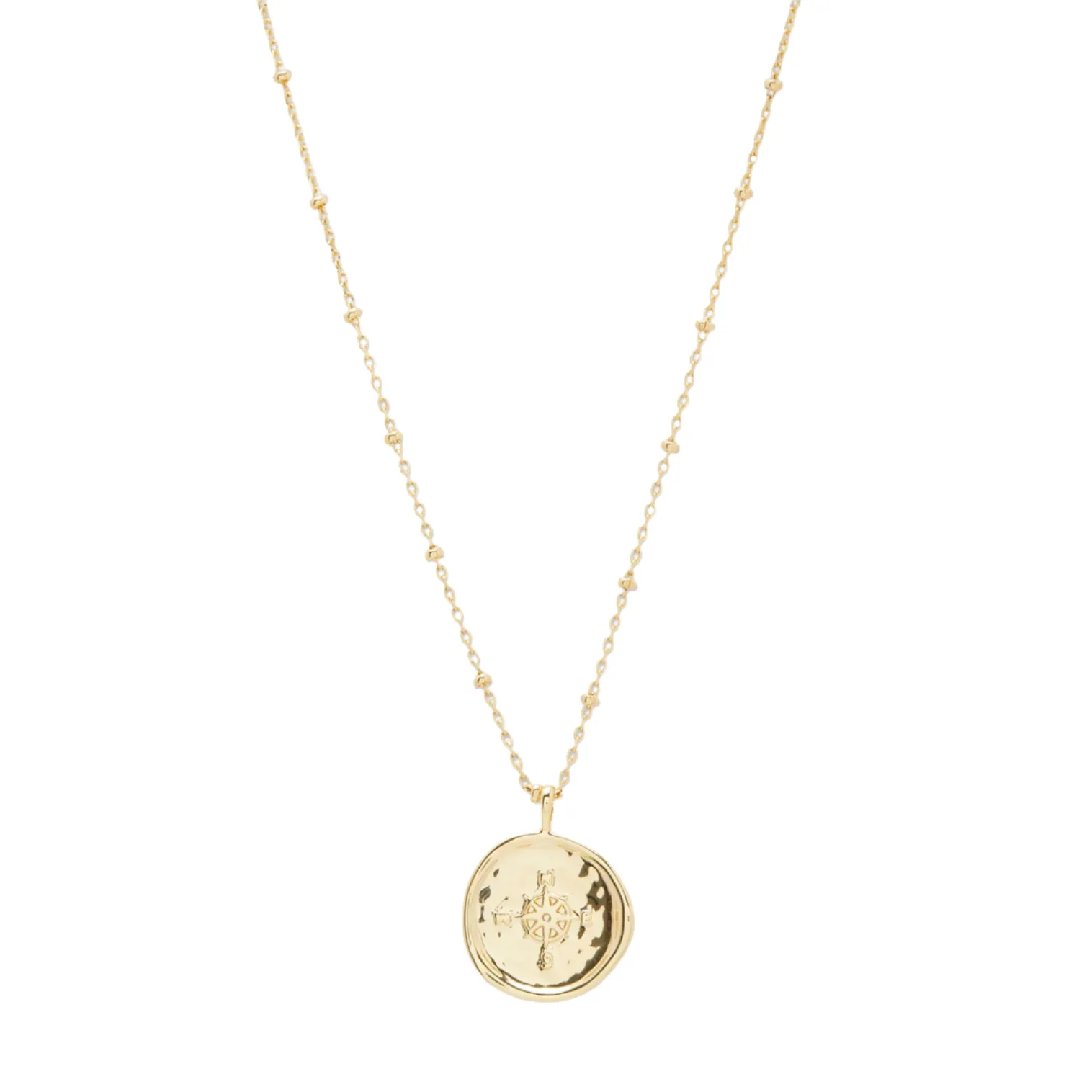 Gorjana Gold Compass Coin Necklace