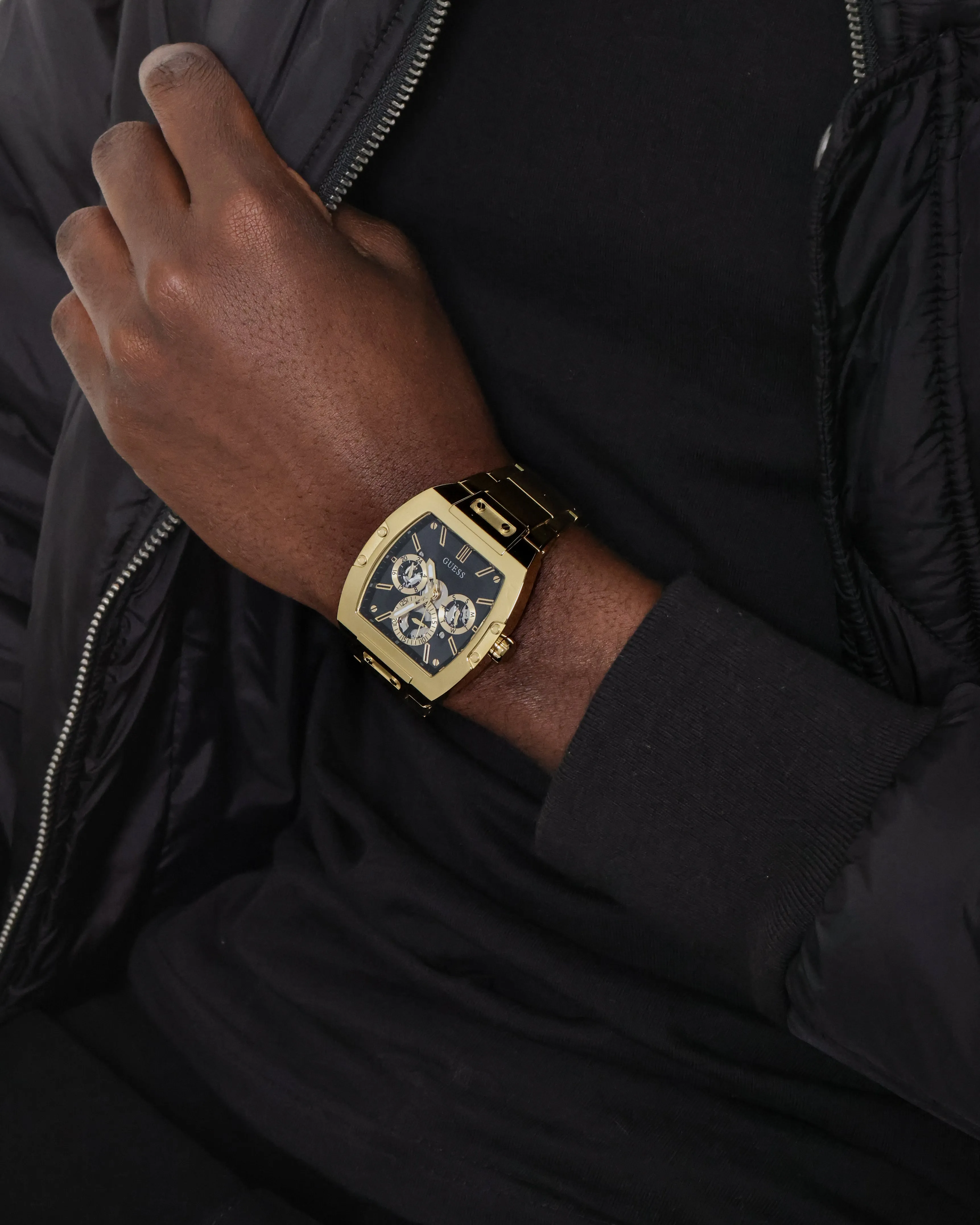 Guess Mainline Phoenix Watch Gold