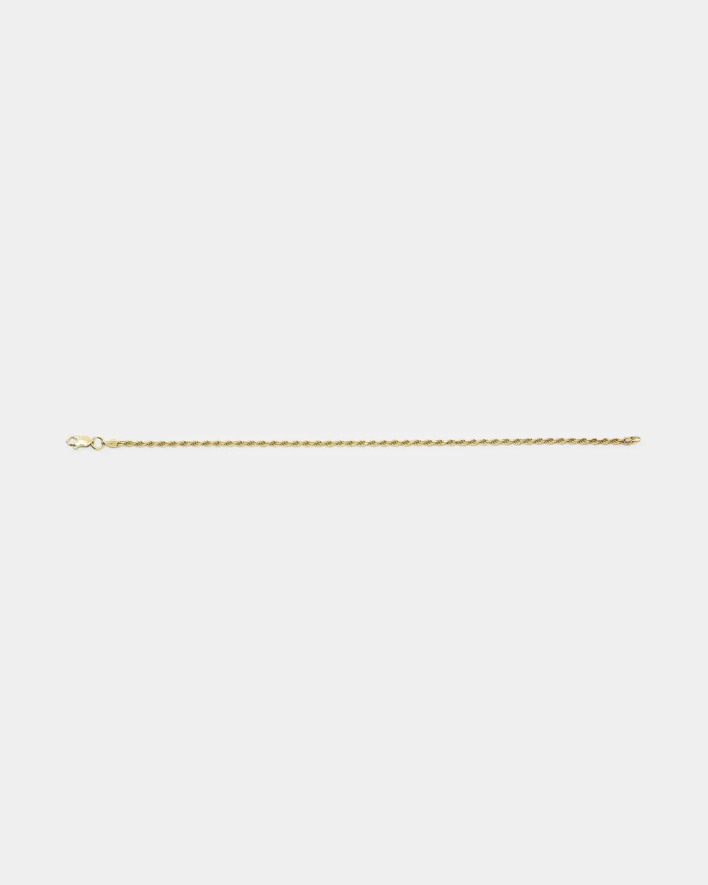 House Of Auric 2.5mm Rope Bracelet 18k Gold Vermeil