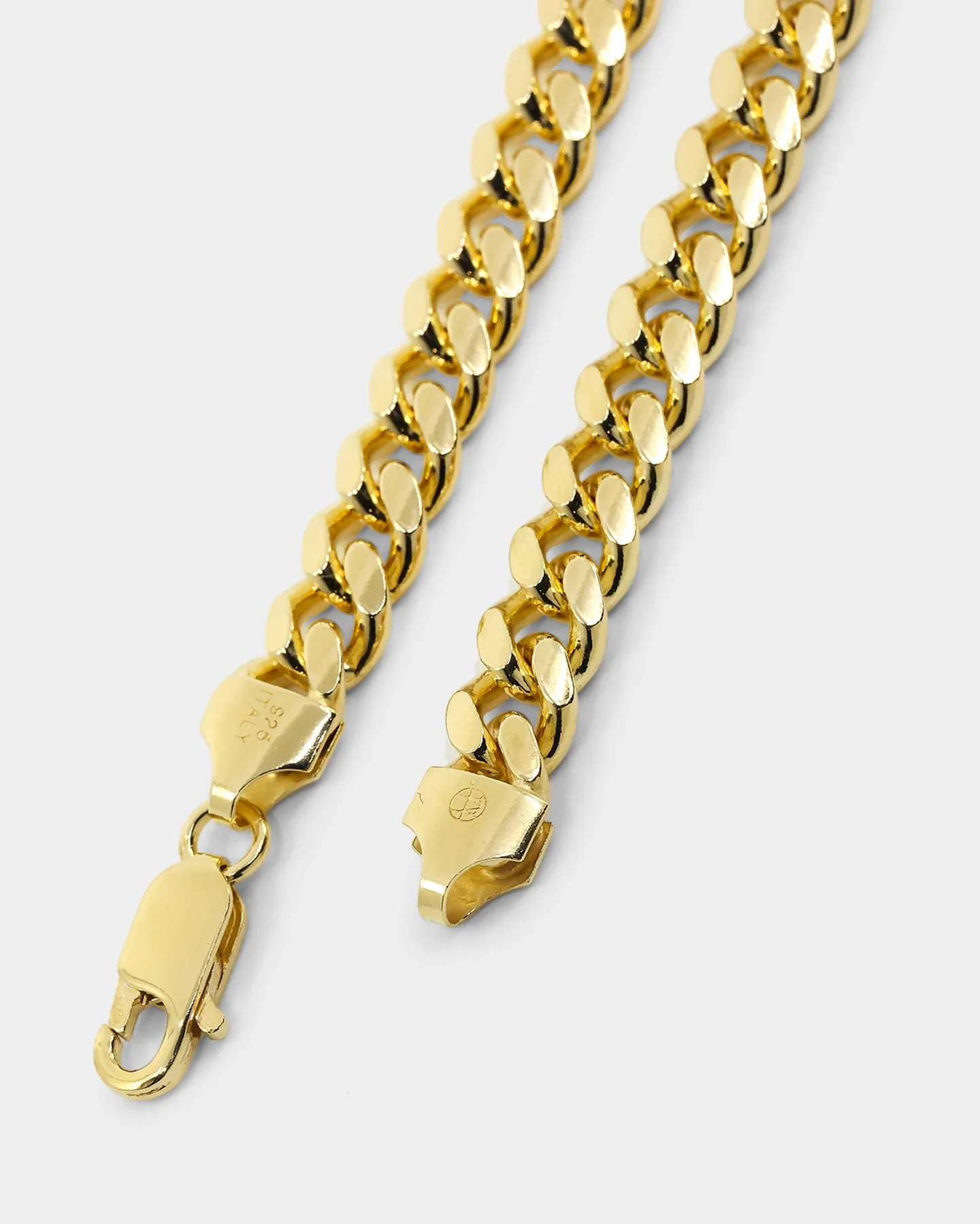 House Of Auric 7mm Cuban Bracelet 18k Gold Vermeil