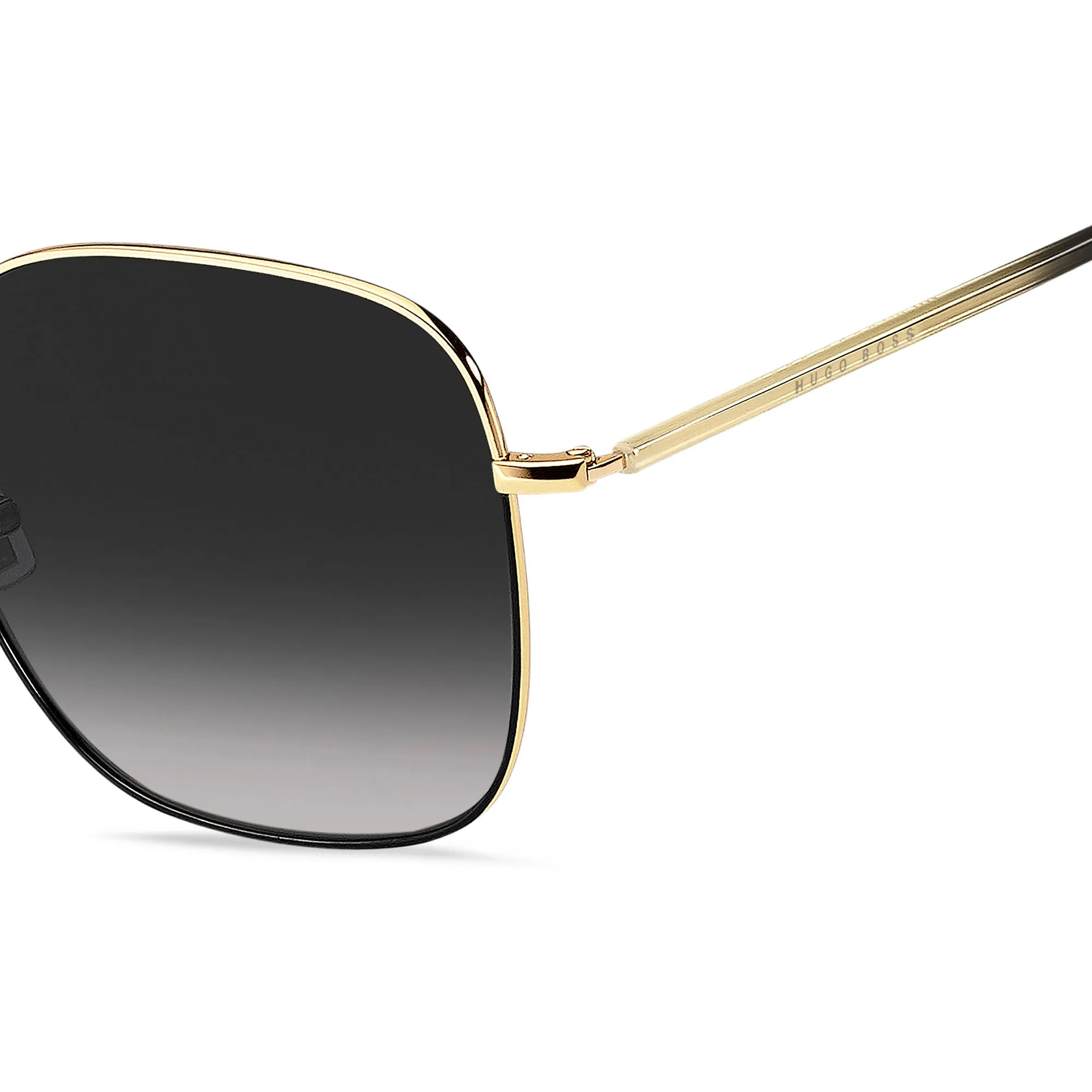 Hugo Boss 1336/S RHL 589O(HB46) Unisex Gold Black Sunglasses
