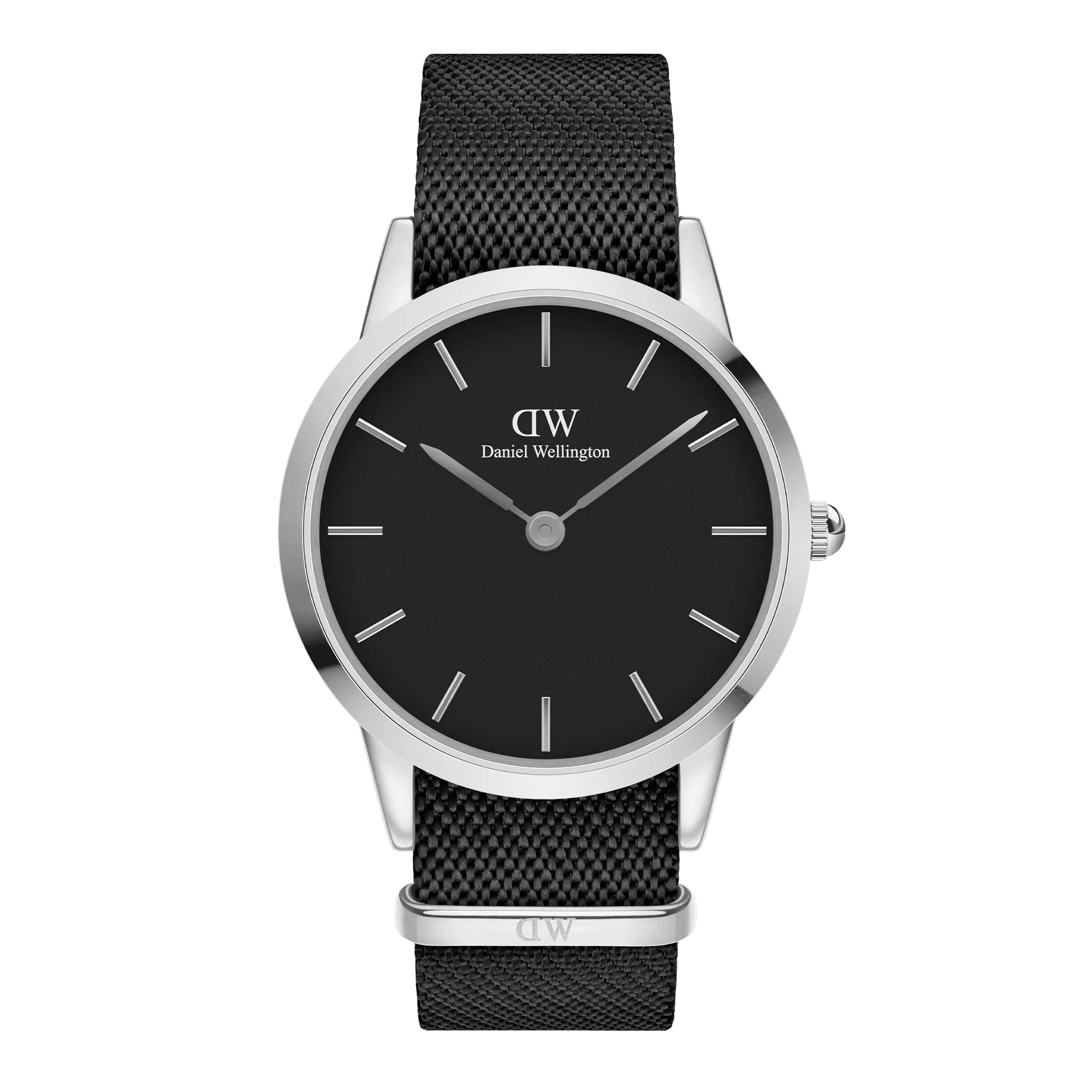 Iconic Black NATO Black Dial Daniel Wellington