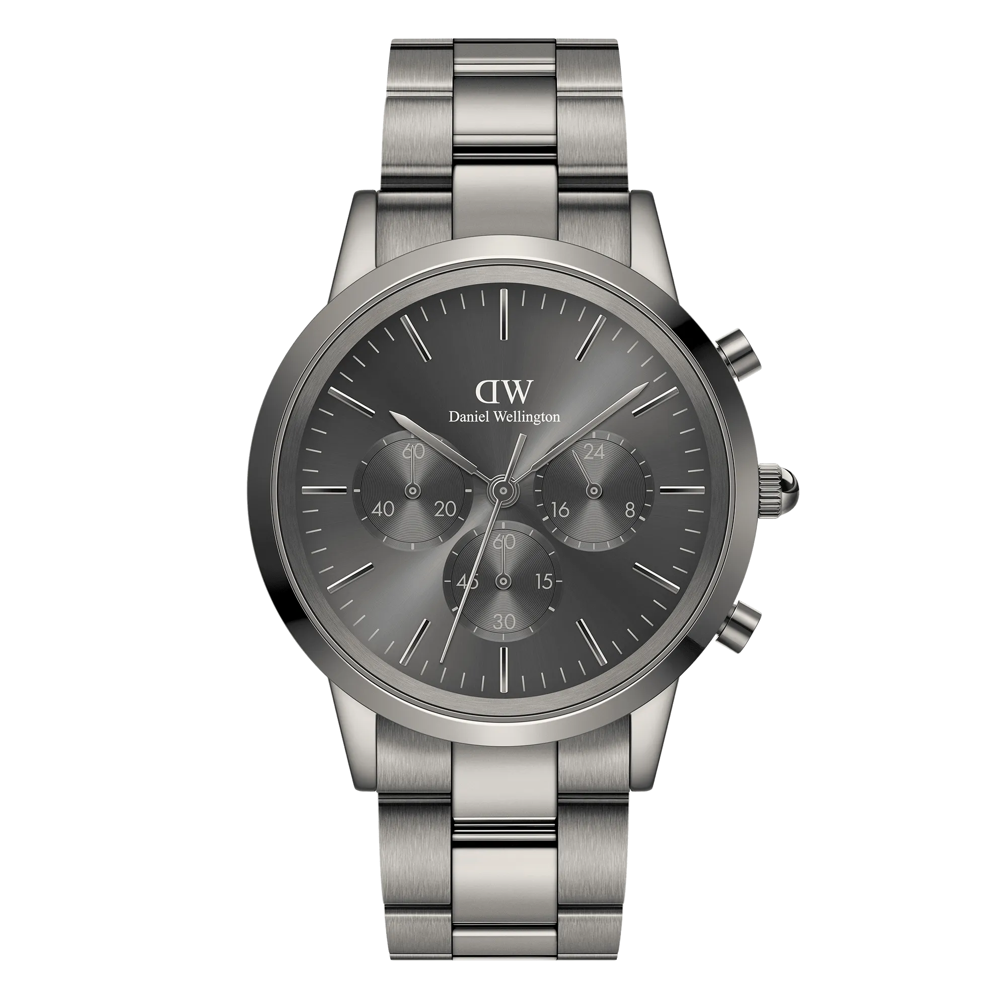 Iconic Chronograph Link Graphite GM Daniel Wellington