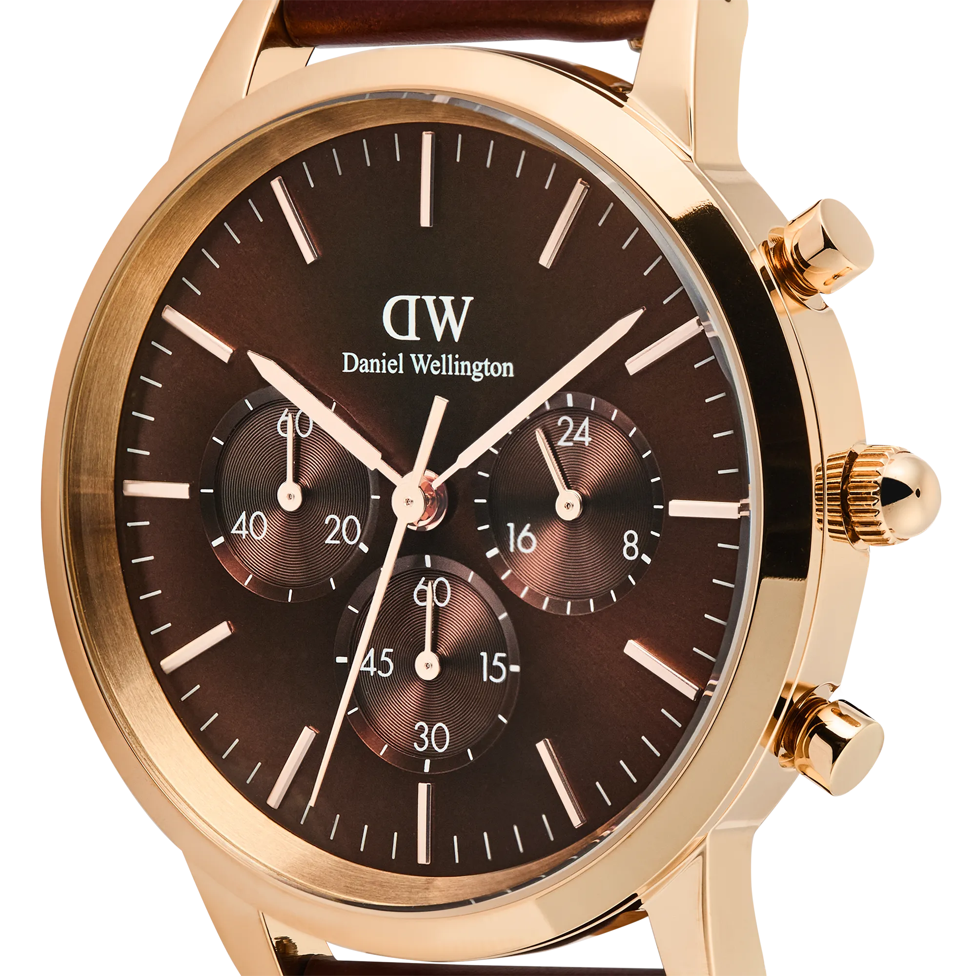 Iconic Chronograph St Mawes Amber RG Daniel Wellington