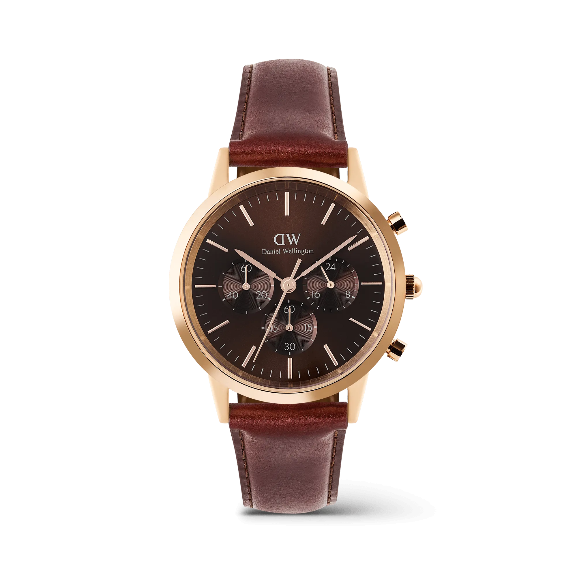 Iconic Chronograph St Mawes Amber RG Daniel Wellington