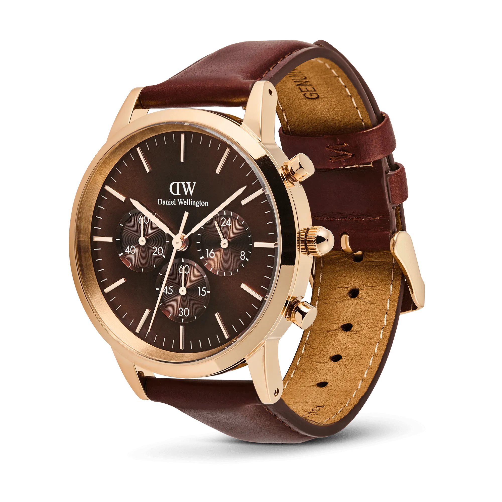 Iconic Chronograph St Mawes Amber RG Daniel Wellington