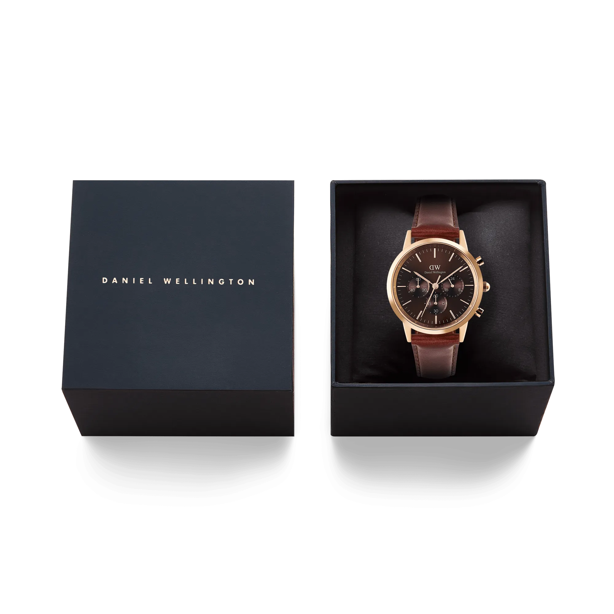 Iconic Chronograph St Mawes Amber RG Daniel Wellington