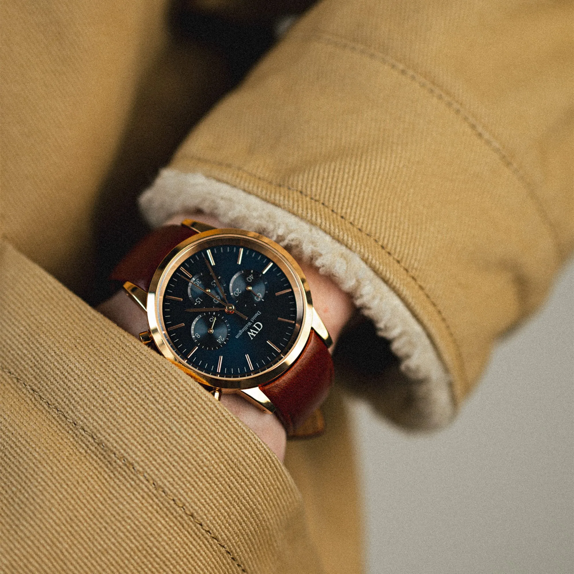 Iconic Chronograph St Mawes Arctic Rg Daniel Wellington