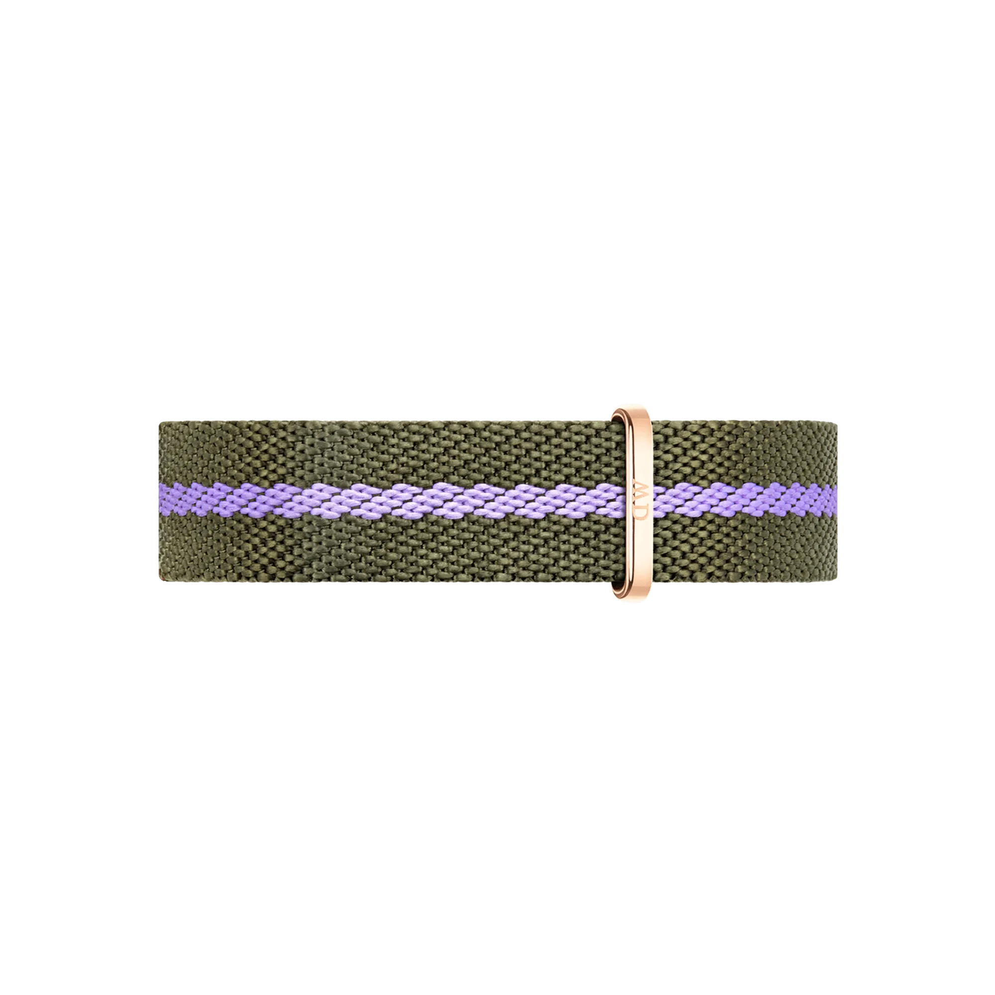 Iconic NATO Green/Purple Rose Gold Daniel Wellington