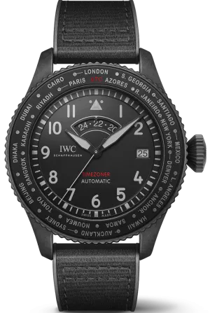 IWC Pilots Timezoner Top Gun Ceratanium Watch