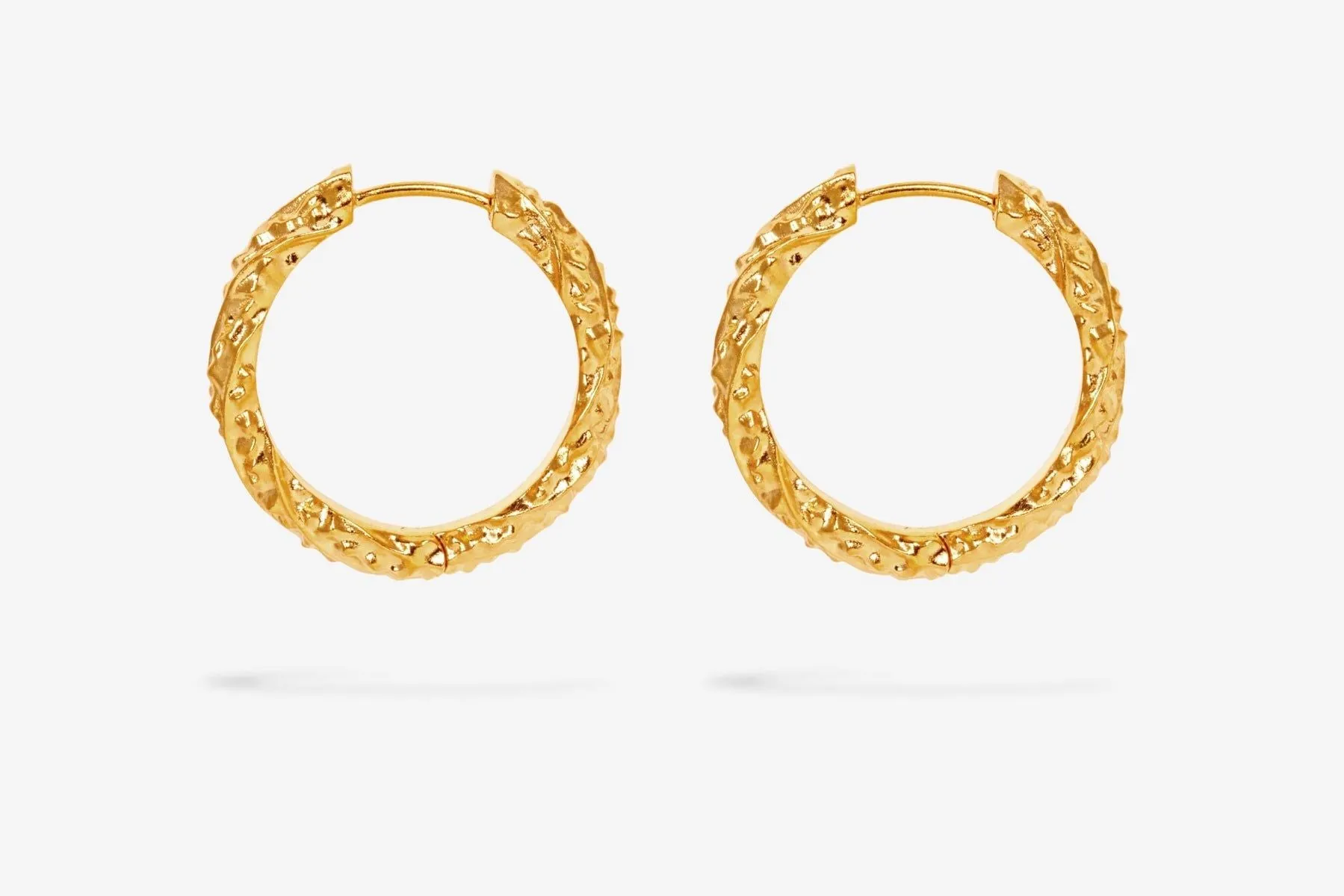 IX Agnes 22K Gold Plated Earring