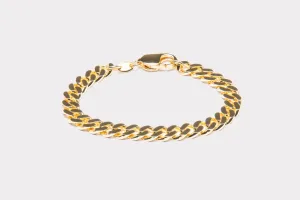 IX Chunky Curb Gold Plated Bracelet