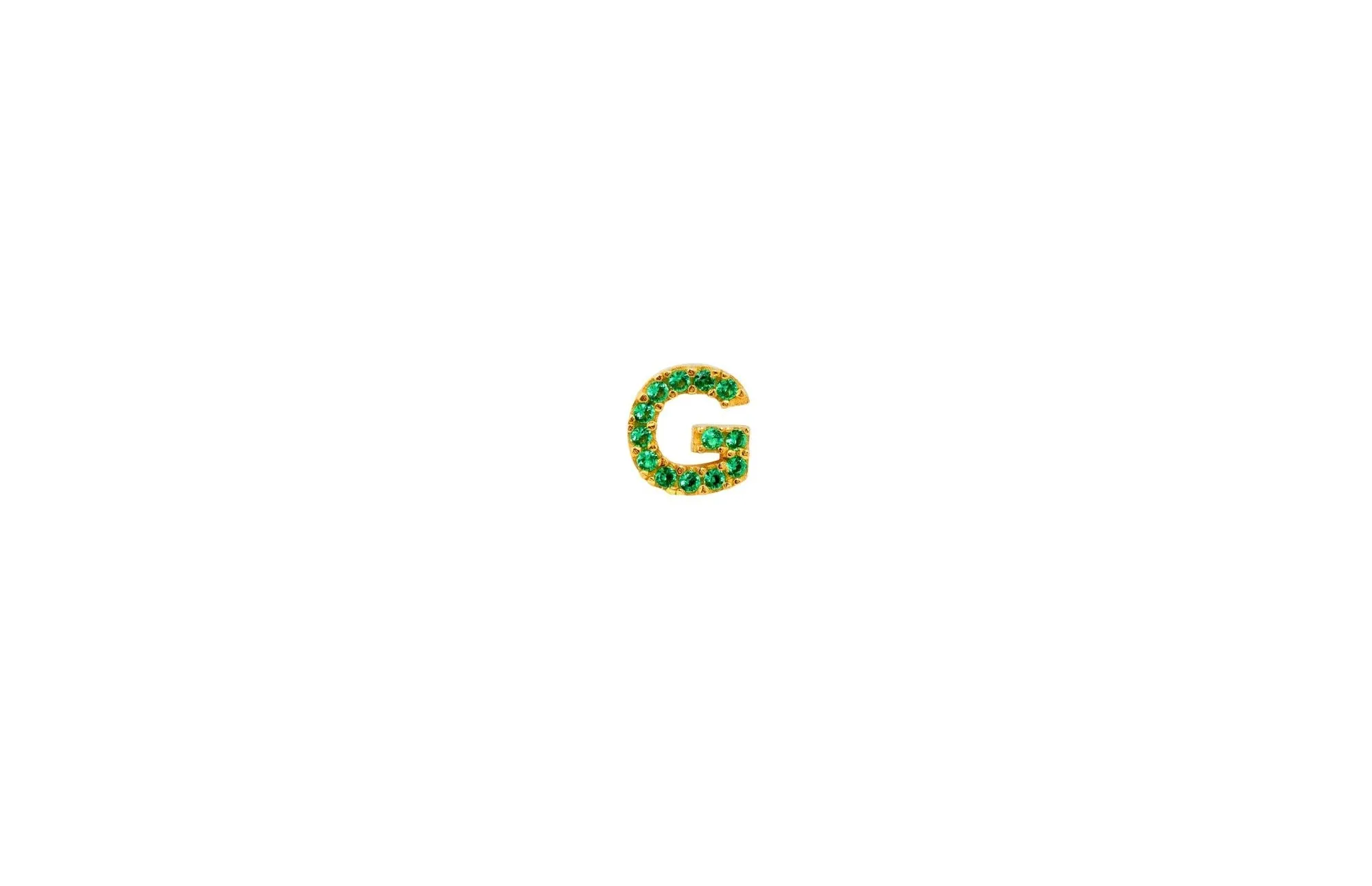 IX G 22K Gold Plated Stud w. Zirconia