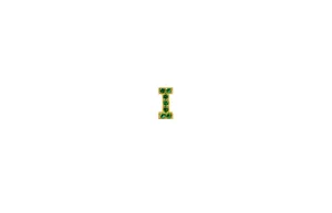 IX I 22K Gold Plated Stud w. Zirconia