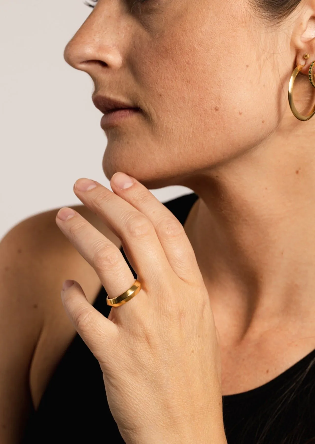 IX Vito 22K Gold Plated Ring