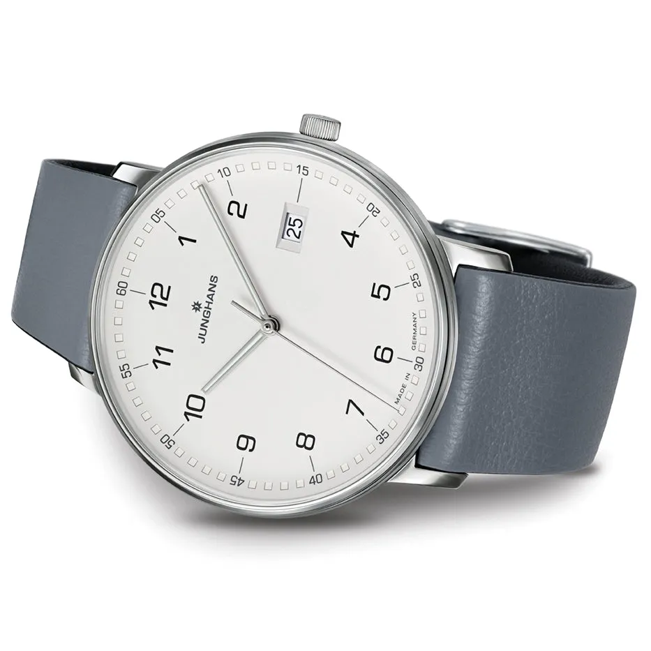 Junghans Form Quartz Men's White/Grey Watch 41/4885.00