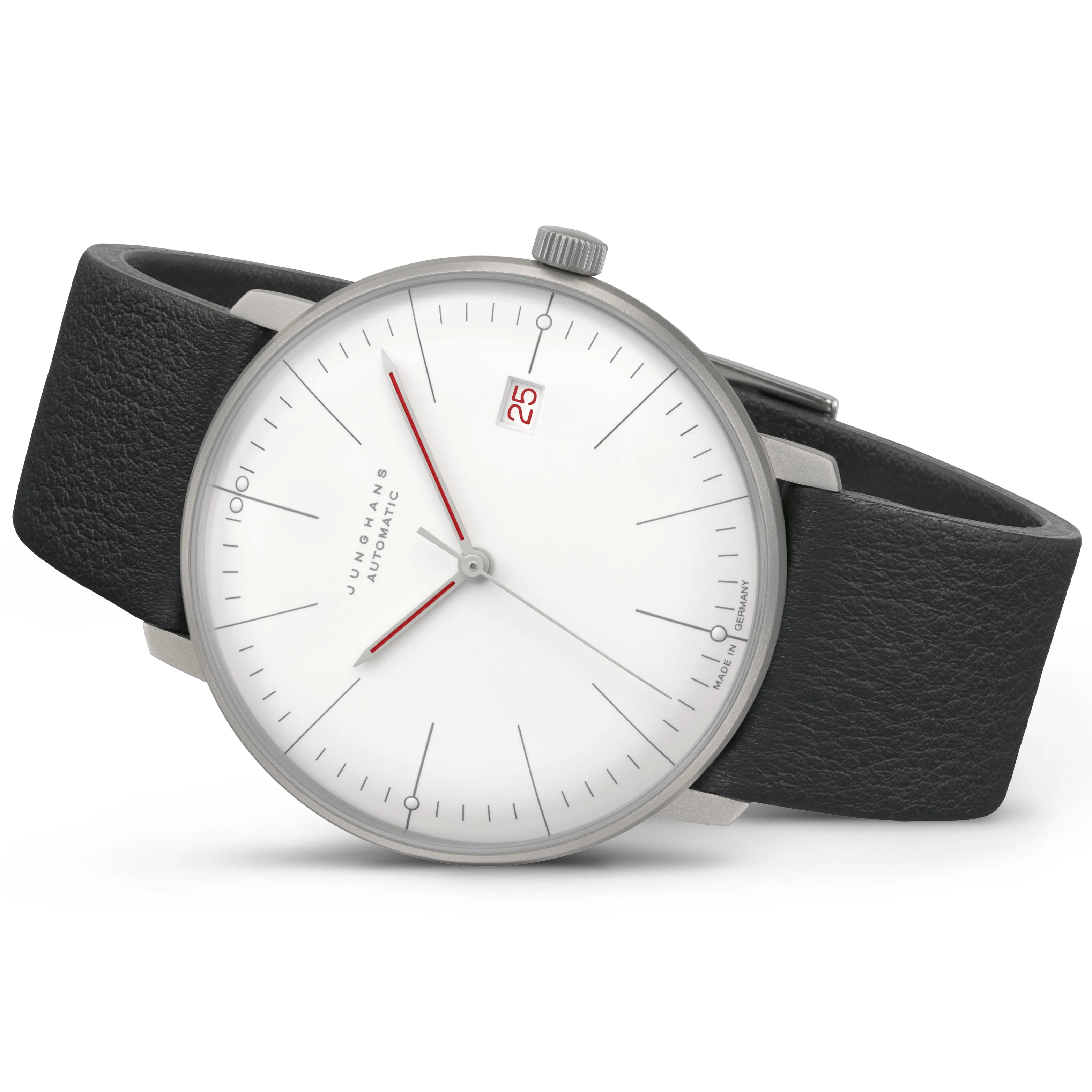 Junghans Max Bill Automatic Bauhaus Men's Black White Watch 27/4009.02