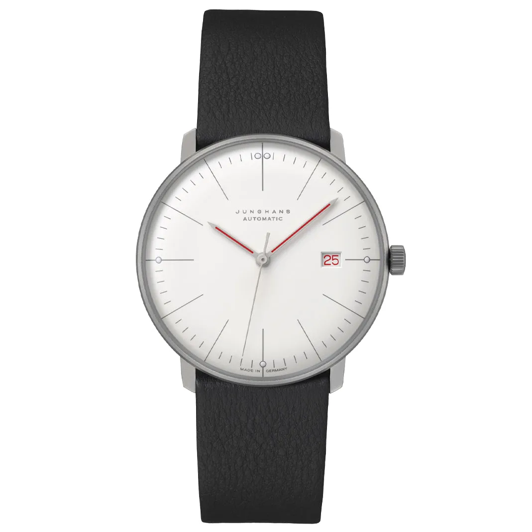 Junghans Max Bill Automatic Bauhaus Men's Black White Watch 27/4009.02