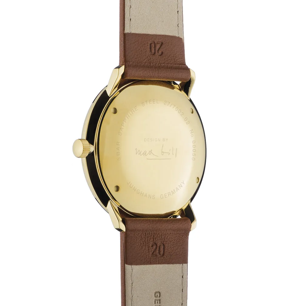 Junghans Max Bill Automatic Men's White/Gold Watch 27/7002.02