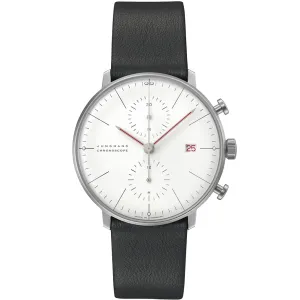 Junghans Max Bill Bauhaus Chronoscope Men's White/Black Watch 27/4303.02