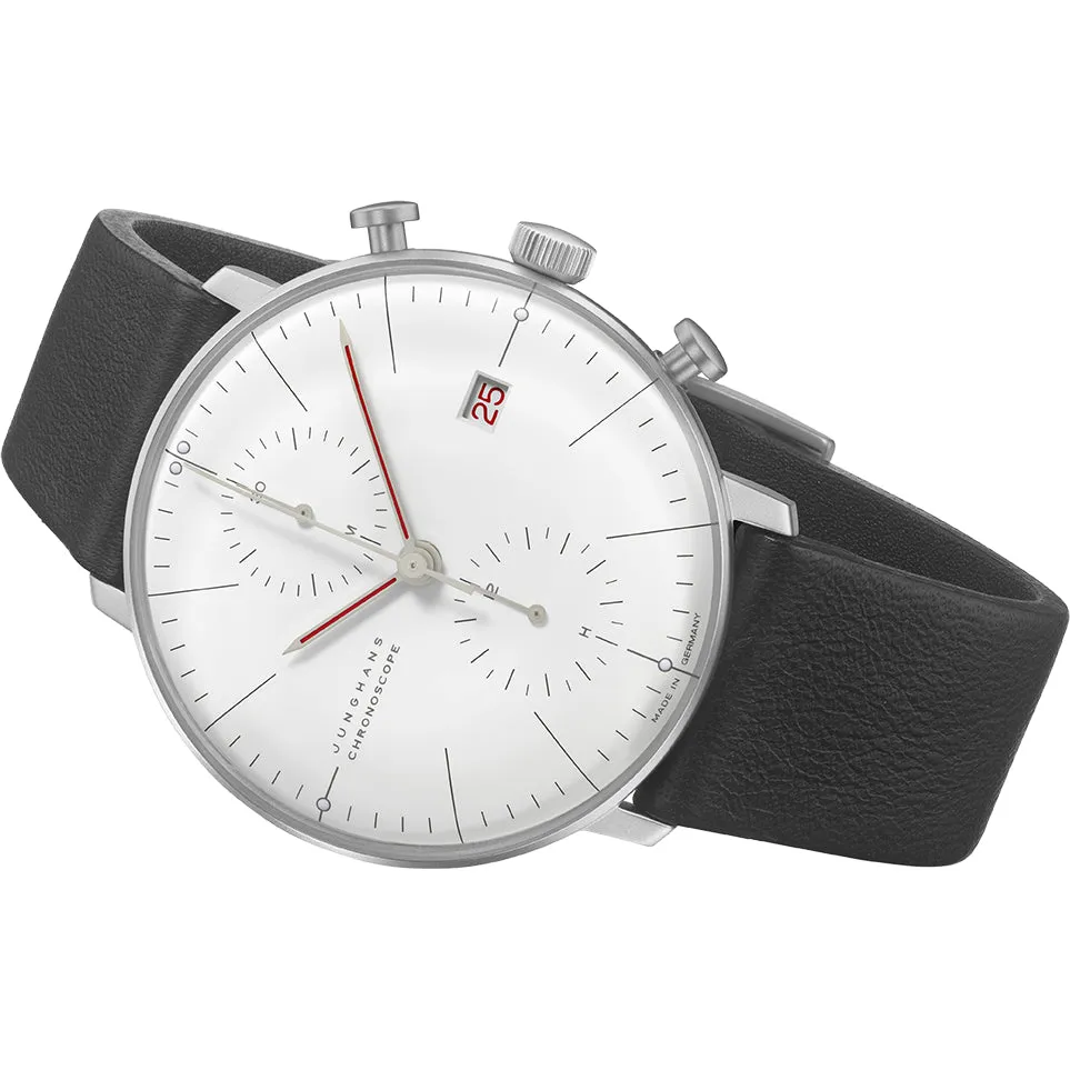 Junghans Max Bill Bauhaus Chronoscope Men's White/Black Watch 27/4303.02