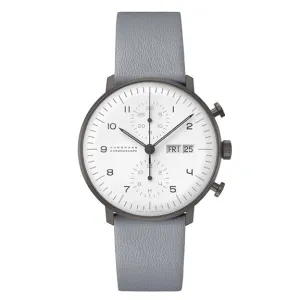 Junghans Max Bill Chronoscope Men's White/Grey Watch 27/4008.02