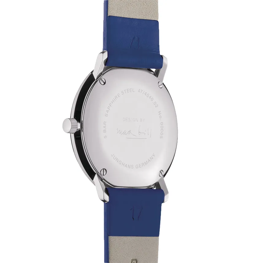 Junghans Max Bill Damen Men's White/Blue Watch 47/4540.02