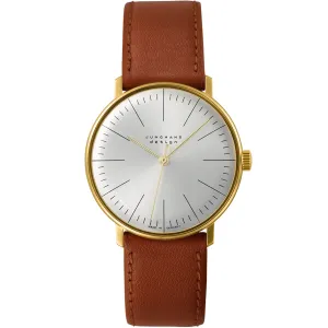 Junghans Max Bill Handaufzug Men's White/Gold Watch 27/5703.02