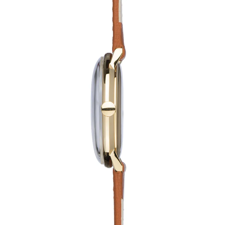 Junghans Max Bill Handaufzug Men's White/Gold Watch 27/5703.02