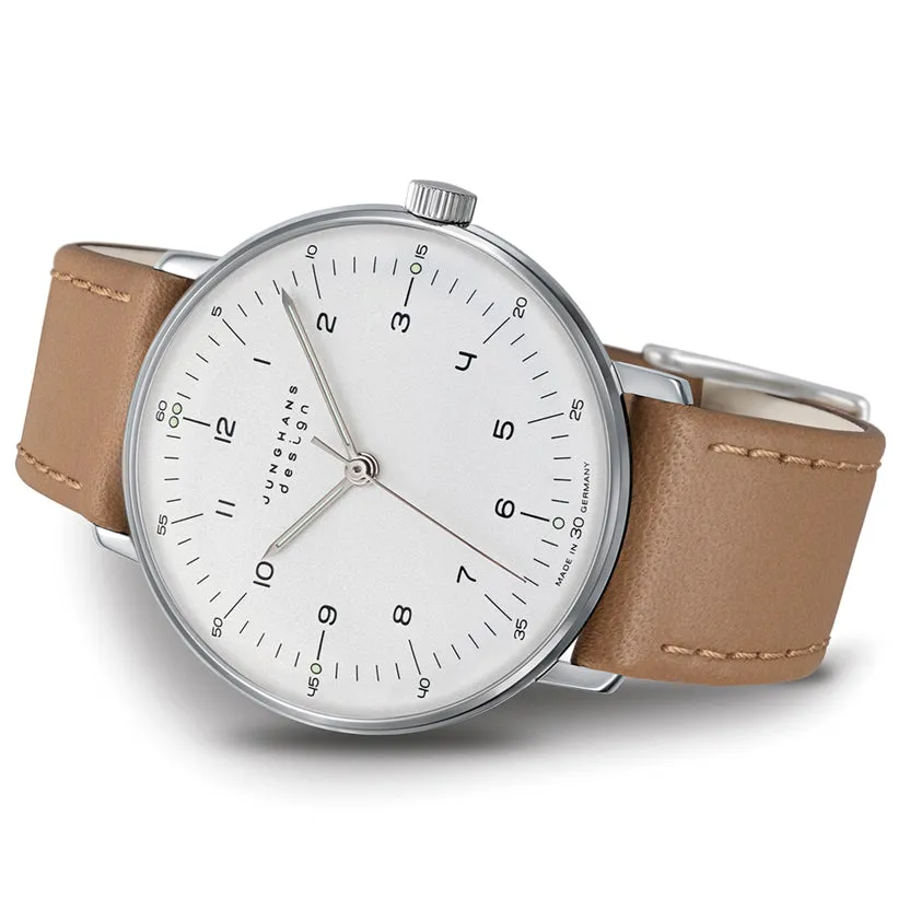 Junghans Max Bill Handaufzug White/Brown Watch 27/3701.02