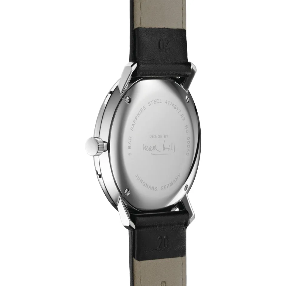 Junghans Max Bill Quartz Men's White/Black Watch 41/4817.02