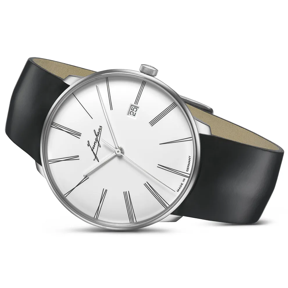 Junghans Meister Fein Automatic Edition Erhard Men's White/Black 27/9300.00