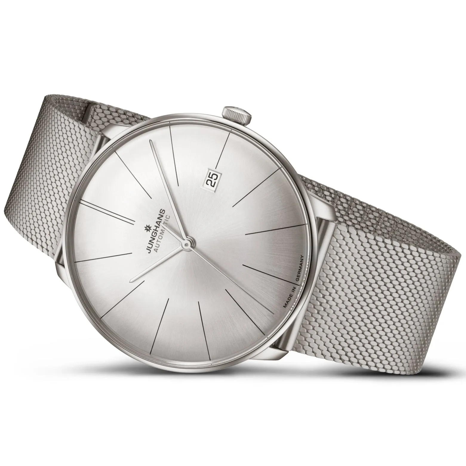Junghans Meister Fein Automatic Men's Silver Watch 27/4153.44