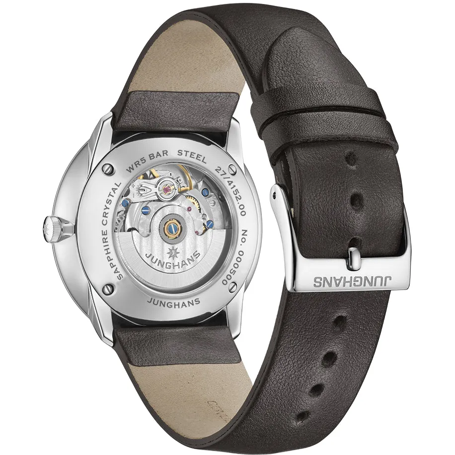Junghans Meister Fein Automatic Men's White/Brown Watch 27/4152.00