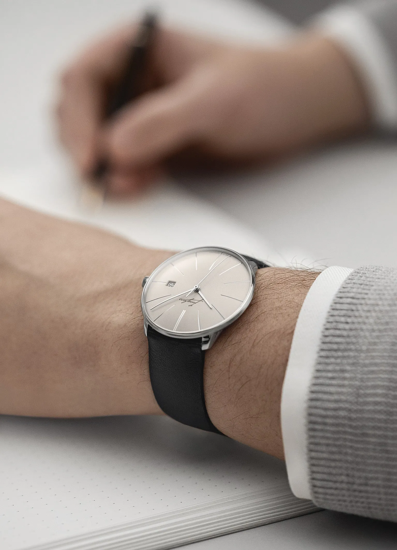 Junghans Meister Fein Automatic Signatur Watch
