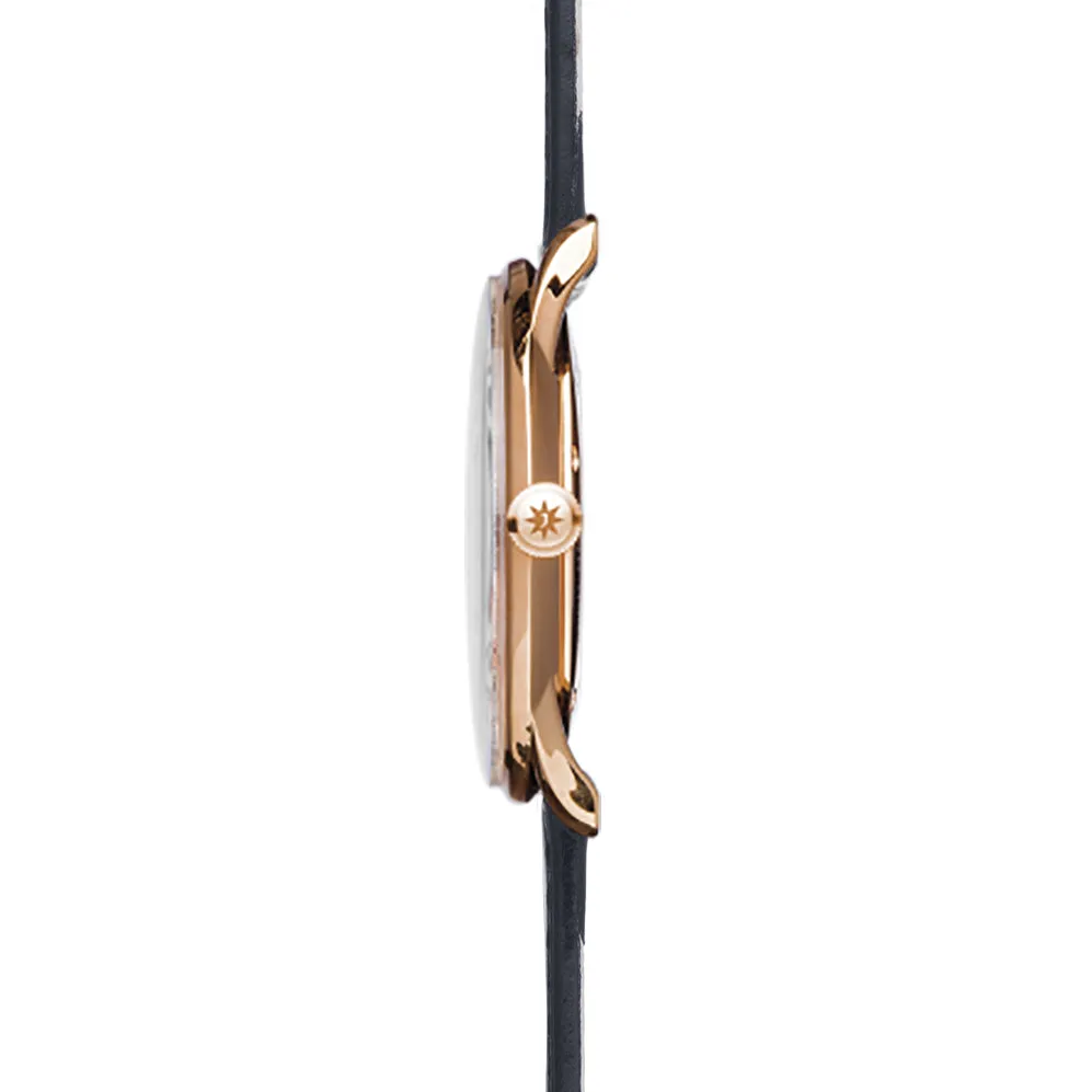 Junghans Meister Handwinding Unisex White/Rose Gold Watch 27/5002.02