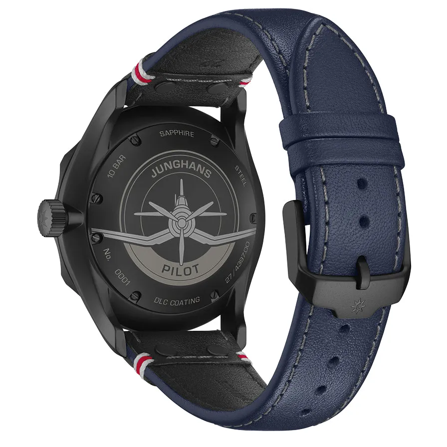 Junghans Meister Pilot Automatic Men's Navy Blue Watch 27/4397.00