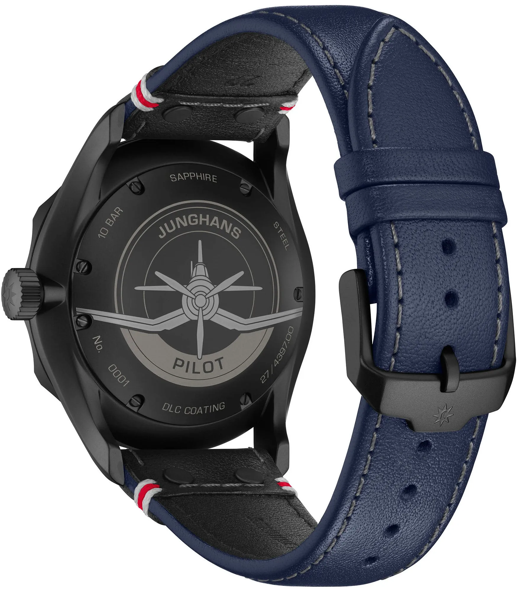 Junghans Meister Pilot Automatic Navy Blue Watch