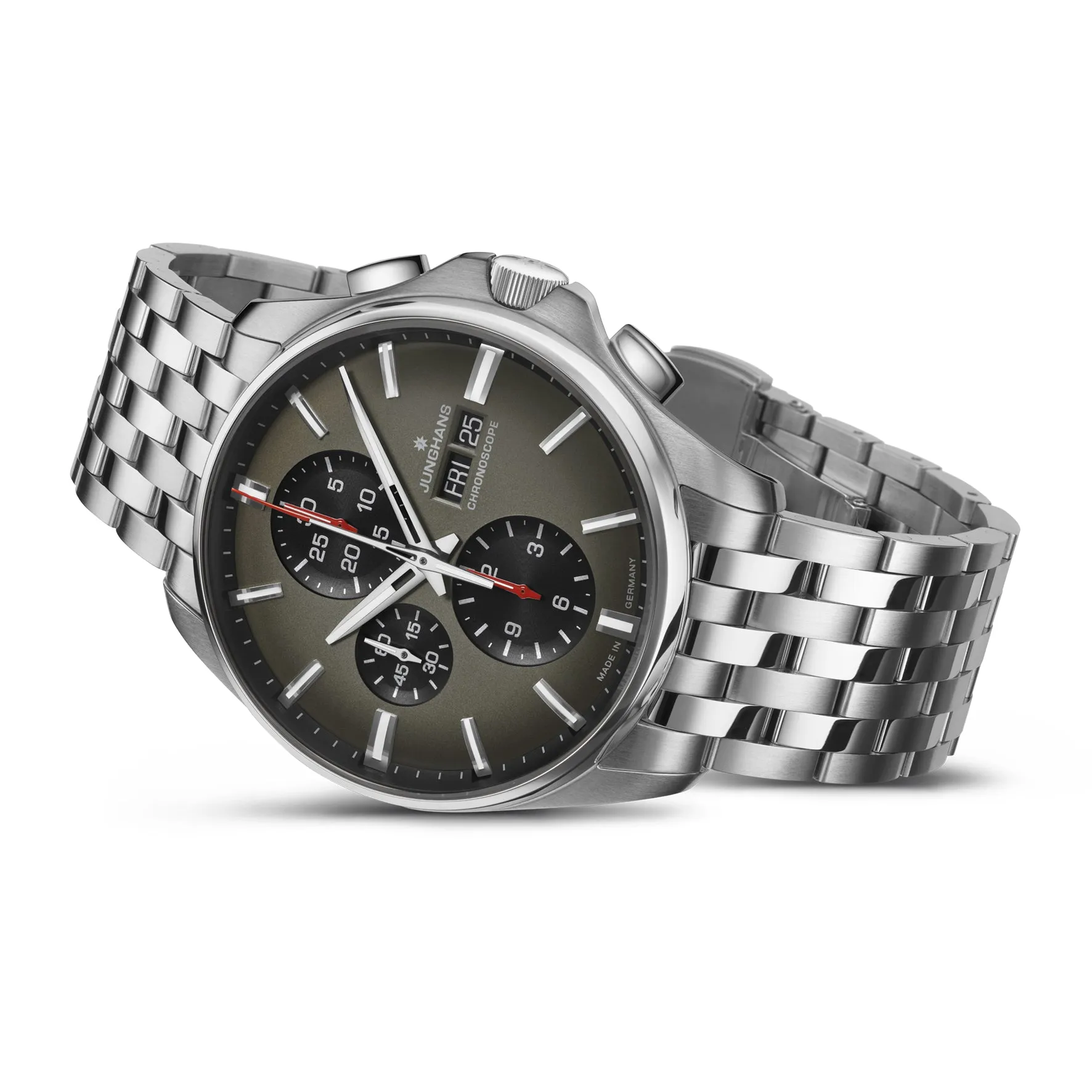 Junghans Meister S Chronoscope Men's Grey/Silver Watch 27/4023.45