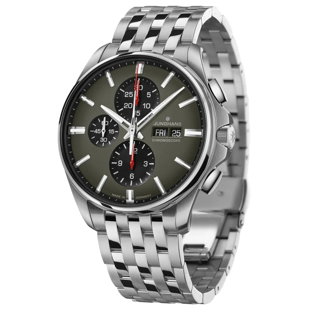 Junghans Meister S Chronoscope Men's Grey/Silver Watch 27/4023.45