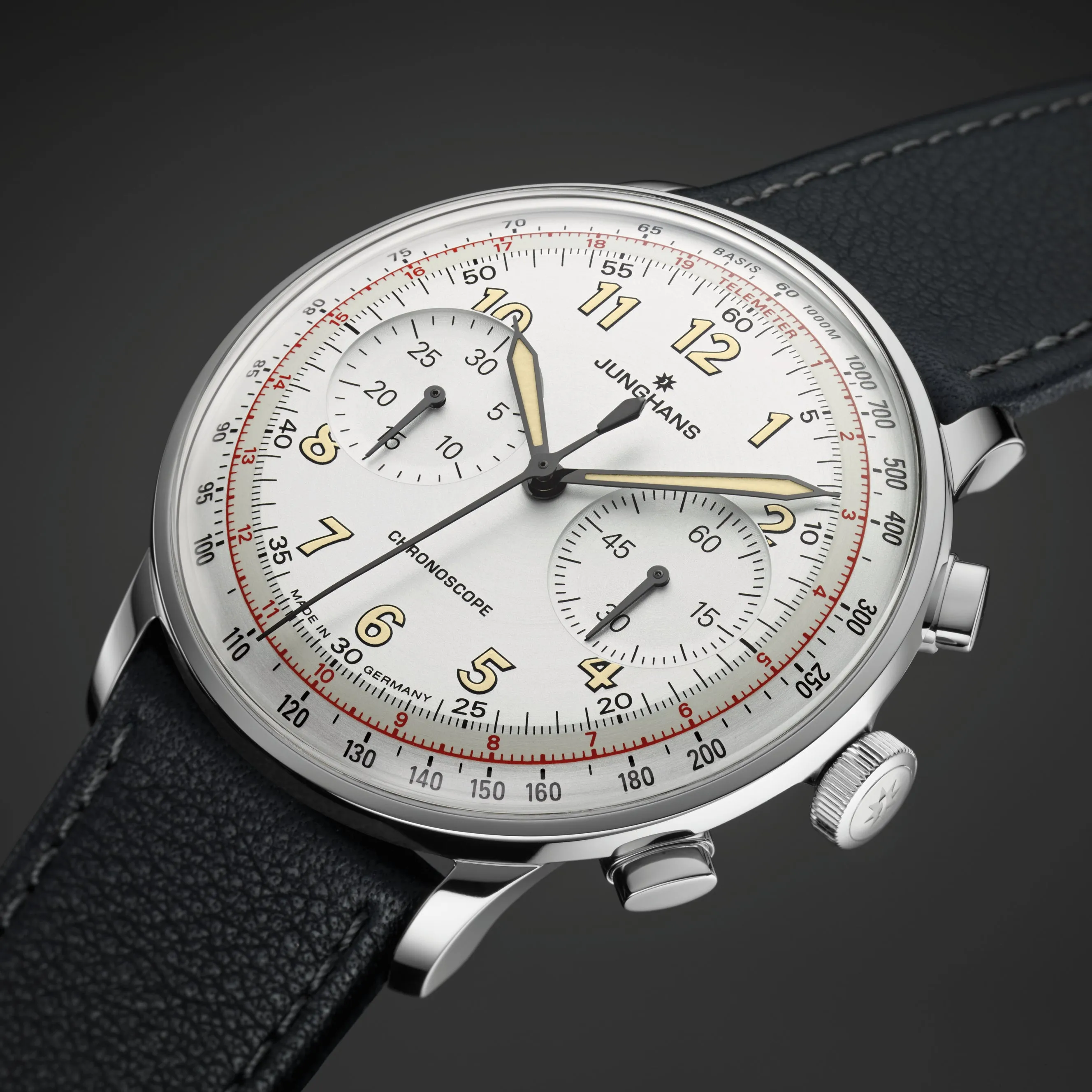 Junghans Meister Telemeter Men's White/Black Watch 27/3380.02
